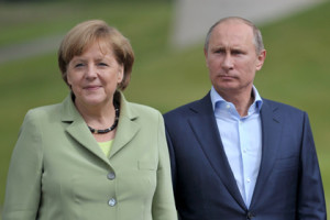 А.Меркель и В.Путин